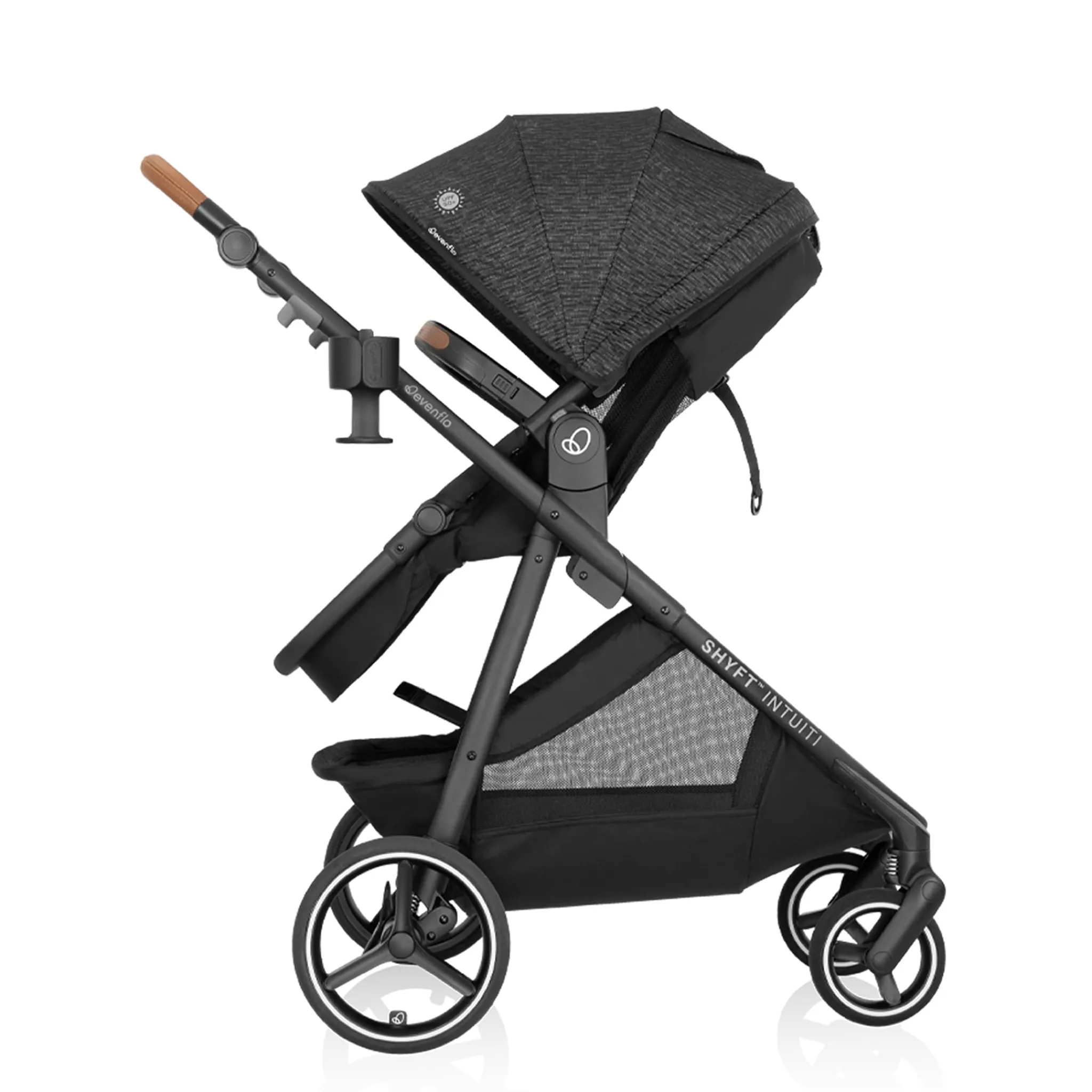 Kids Evenflo Shyft Intuiti Travel System with Revolve180 LiteMax NXT Car Seat - Black