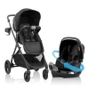 Kids Evenflo Strollers|Strollers & Trailers>Shyft Intuiti+ Travel System with Revolve180 LiteMax NXT - Dubhan Black