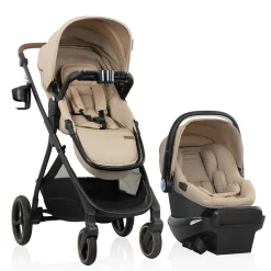 Kids Evenflo Shyft Intuiti+ Travel System - Travertine