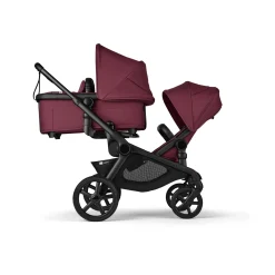 Kids Bugaboo Strollers|Strollers & Trailers>Sibling Seat Kangaroo Black/Cherry