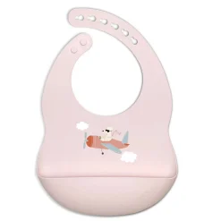 Kushies Bibs|Breastfeeding>Silicatch Bib Skye Pink