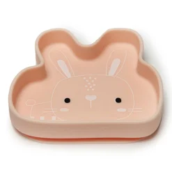 Kids Loulou Lollipop Silicon Snack Plate - Bunny