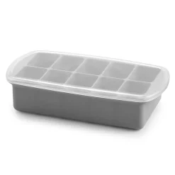 Kids Melii Silicone Baby Food Freezer Tray with Lid - Grey