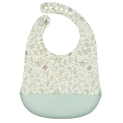Loulou Lollipop Silicone Bib - Hedgehog Forest