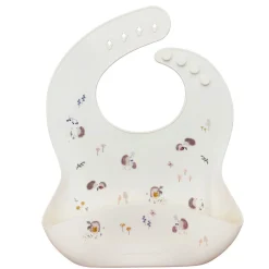 Loulou Lollipop Silicone Bib - Hedgehogs