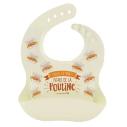Bedaine Love Breastfeeding|Bibs>Silicone Bib - Poutine