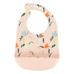 Loulou Lollipop Silicone Bib Printed-Unicorn
