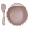 Kids Kushies Tableware|Plates & Placemats>Silicone Bowl and Spoon Siliscoop - Pink