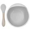 Kids Kushies Tableware|Plates & Placemats>Silicone Bowl and Spoon Siliscoop - White