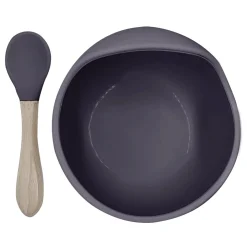 Kids Kushies Plates & Placemats|Tableware>Silicone Bowl and Spoon Siliscoop - Sparrow