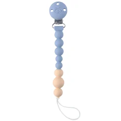 Loulou Lollipop Pacifiers & Clips|Pacifiers & Clips>Silicone Pacifier Clip - Blue