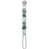 Loulou Lollipop Silicone Pacifier Clip - Monstera