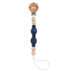 Loulou Lollipop Pacifiers & Clips|Pacifiers & Clips>Silicone Pacifier Clip - Navy