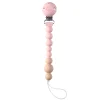Loulou Lollipop Silicone Pacifier Clip - Pink