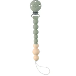 Loulou Lollipop Silicone Pacifier Clip - Sage