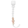 Loulou Lollipop Silicone Pacifier Clip - White