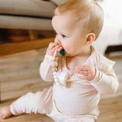 Loulou Lollipop Silicone Pacifier Clip - White
