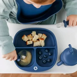 Kids Bulle Breastfeeding|Tableware>Silicone Plate - Blueberry