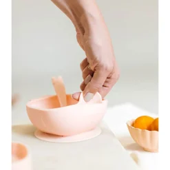 Kids Loulou Lollipop Silicone Snack Bowl - Pink