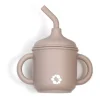 Kids Bulle Silicone Straw Sippy Cup - Taupe