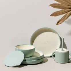 Kids Kiko The Label Silicone Suction Plate - Sage