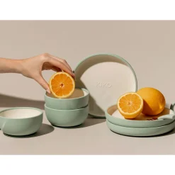 Kids Kiko The Label Silicone Suction Plate - Sage
