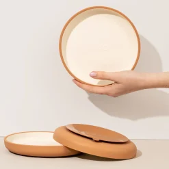 Kids Kiko The Label Silicone Suction Plate - Tan