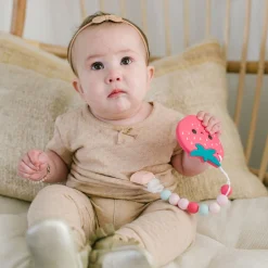 Loulou Lollipop Silicone Teether - Straberry