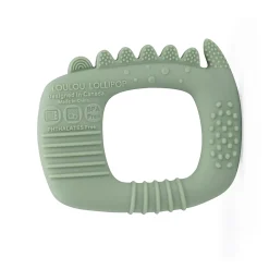 Loulou Lollipop Silicone Wild Teether - Alligator