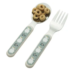 Kids Sugarbooger Silverware Set - Lily The Lamb