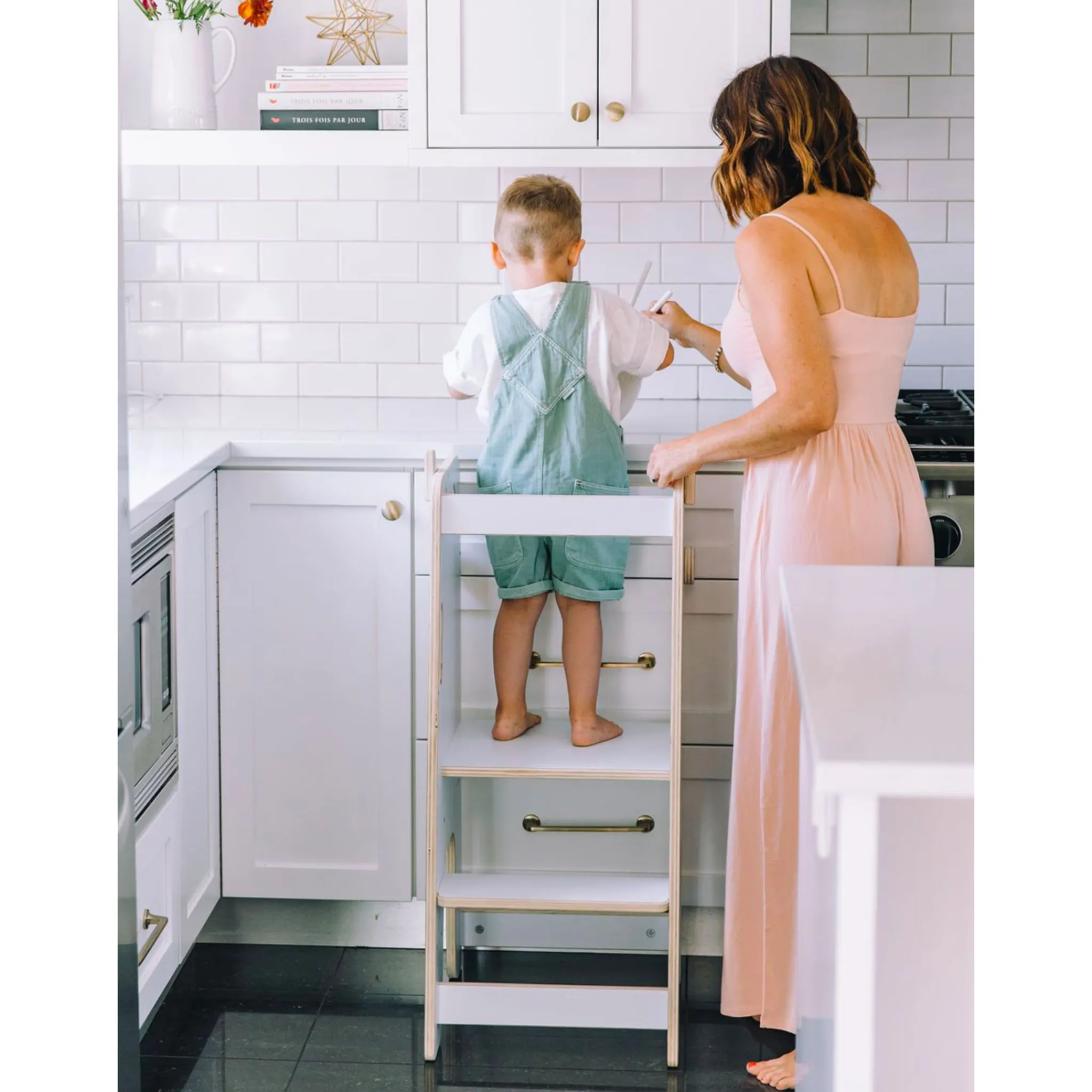 Petit Apprenti Learning Towers & Step Stools>Simone Learning Tower - White