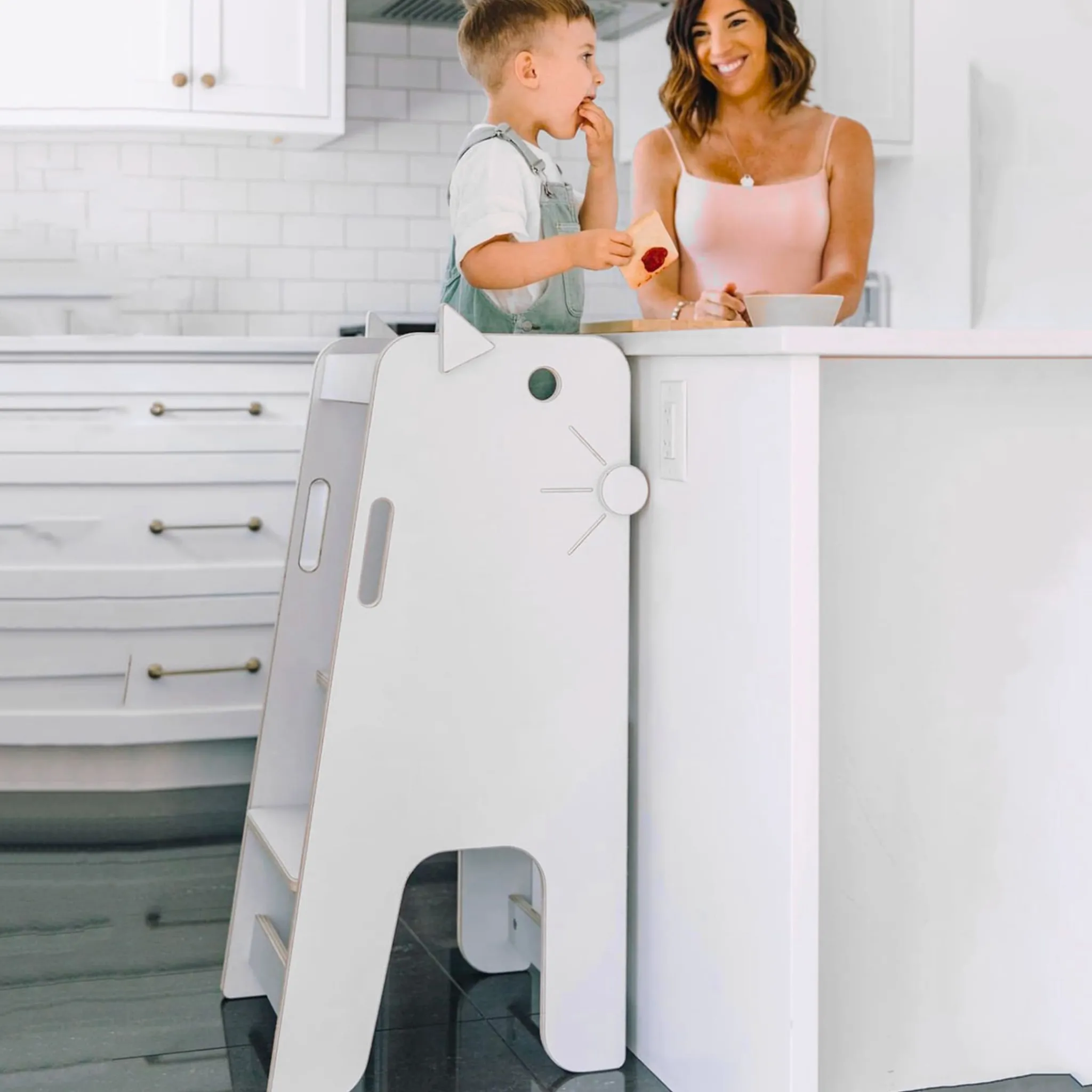 Petit Apprenti Learning Towers & Step Stools>Simone Learning Tower - White