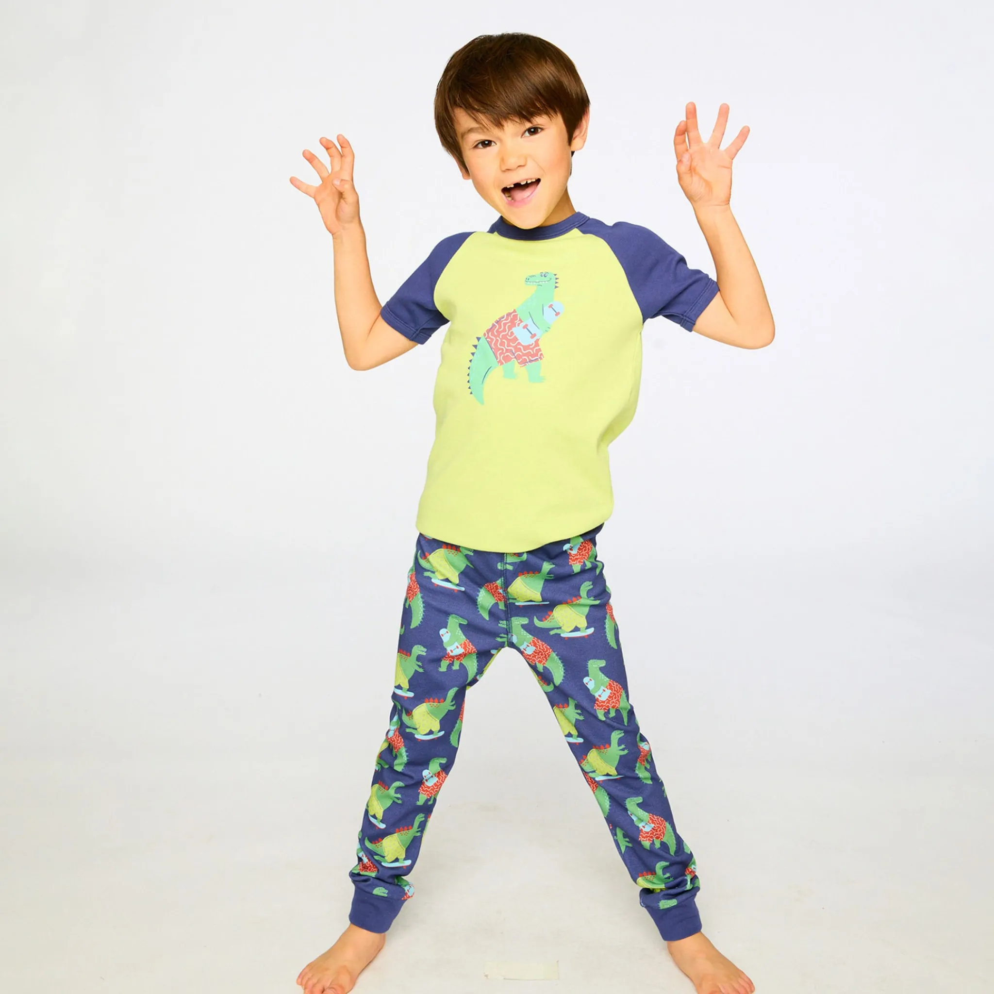 Kids/BOY Deux par Deux Pajamas & Bathrobes>Skateboard Pajama Set 7-12
