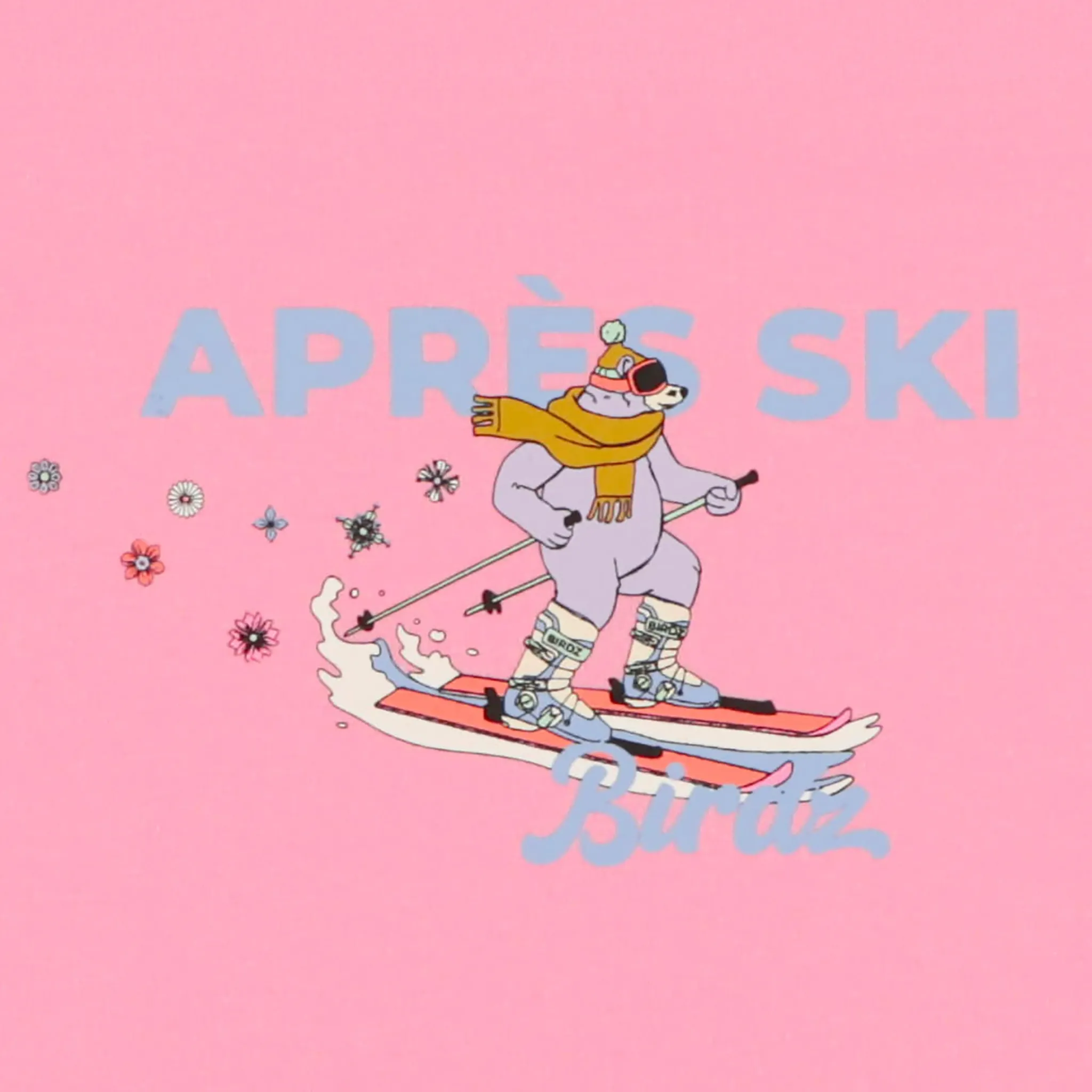 Kids Birdz Ski Bear Long Sleeve T-shirt 2-10 y