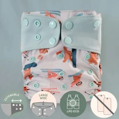 BOY La Petite Ourse Ski Cloth Diaper 8-35lb