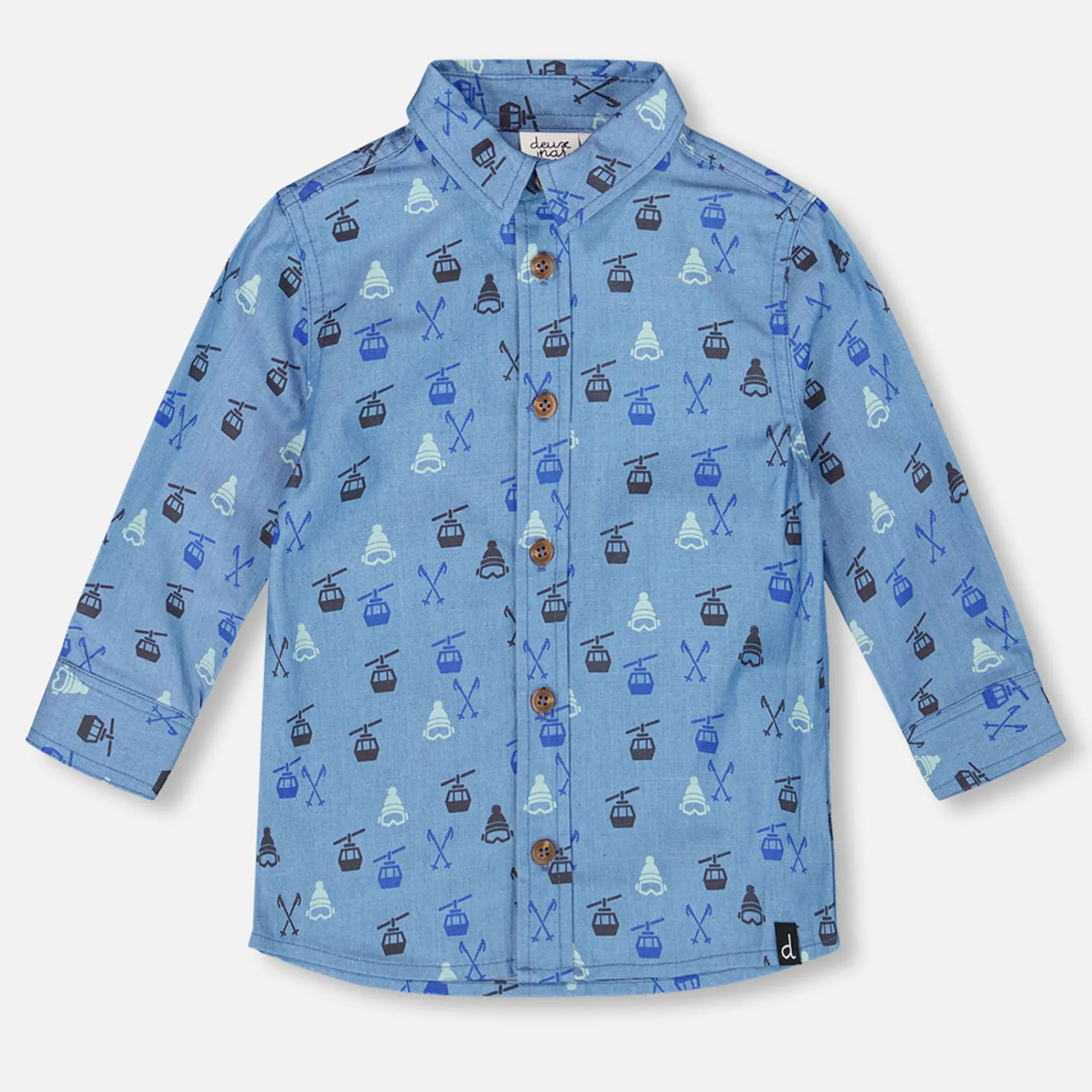 Kids/BOY Deux par Deux Tops>Ski Trip Shirt 3-6