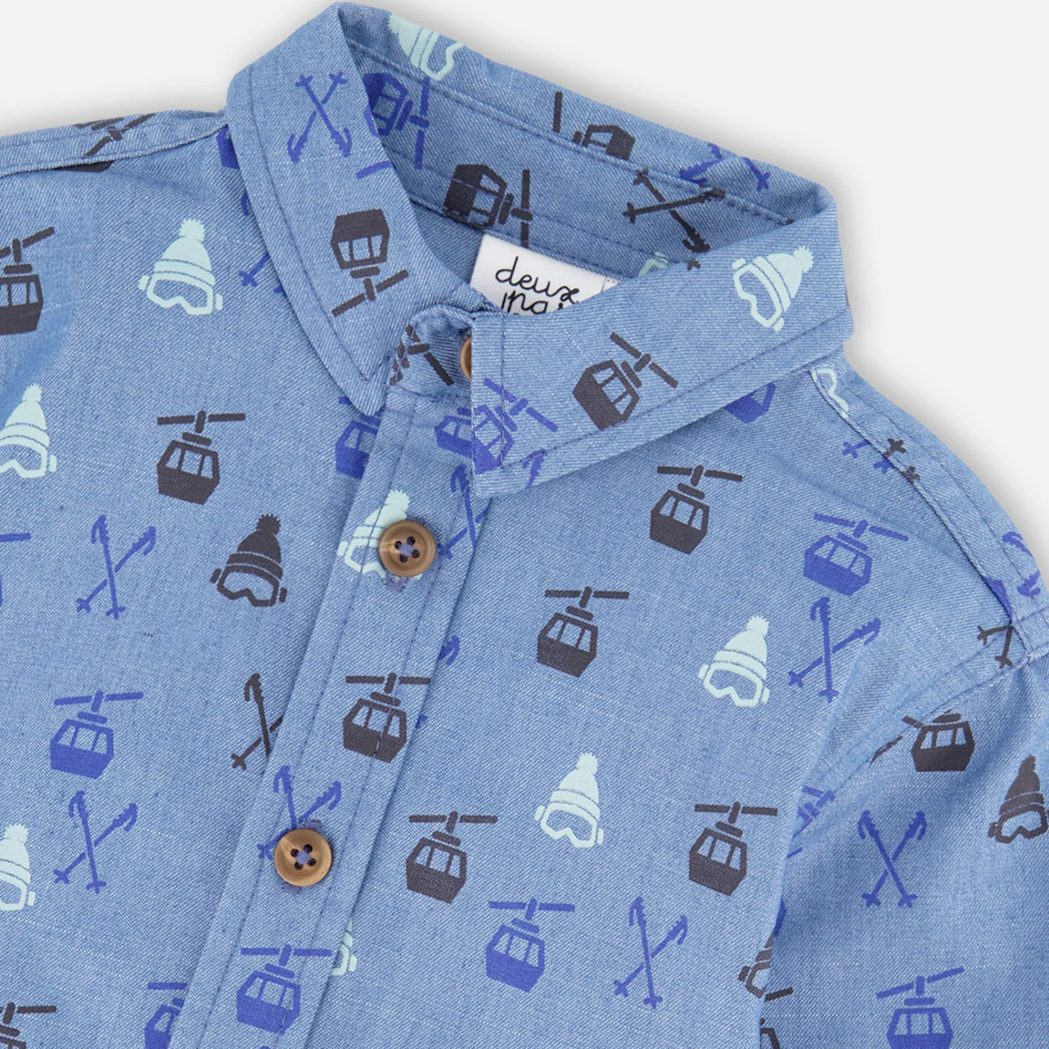 Kids/BOY Deux par Deux Tops>Ski Trip Shirt 3-6