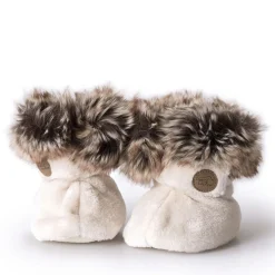 Petit Coulou Slippers Cream 6-12M