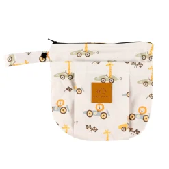 Origami Small Clutch Bag - Cars