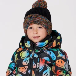 Kids/BOY Deux par Deux Beanies>Smiley Knit Hat 2-14