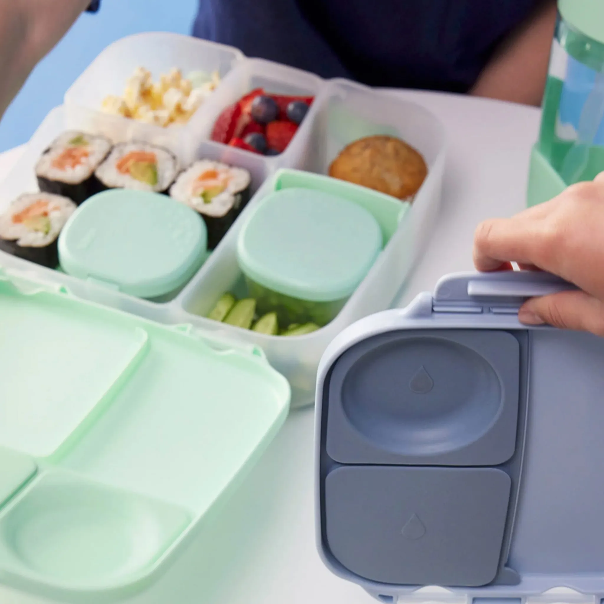 Kids B.Box Breastfeeding|Snack Bags & Containers>Snack Tubs - Forest