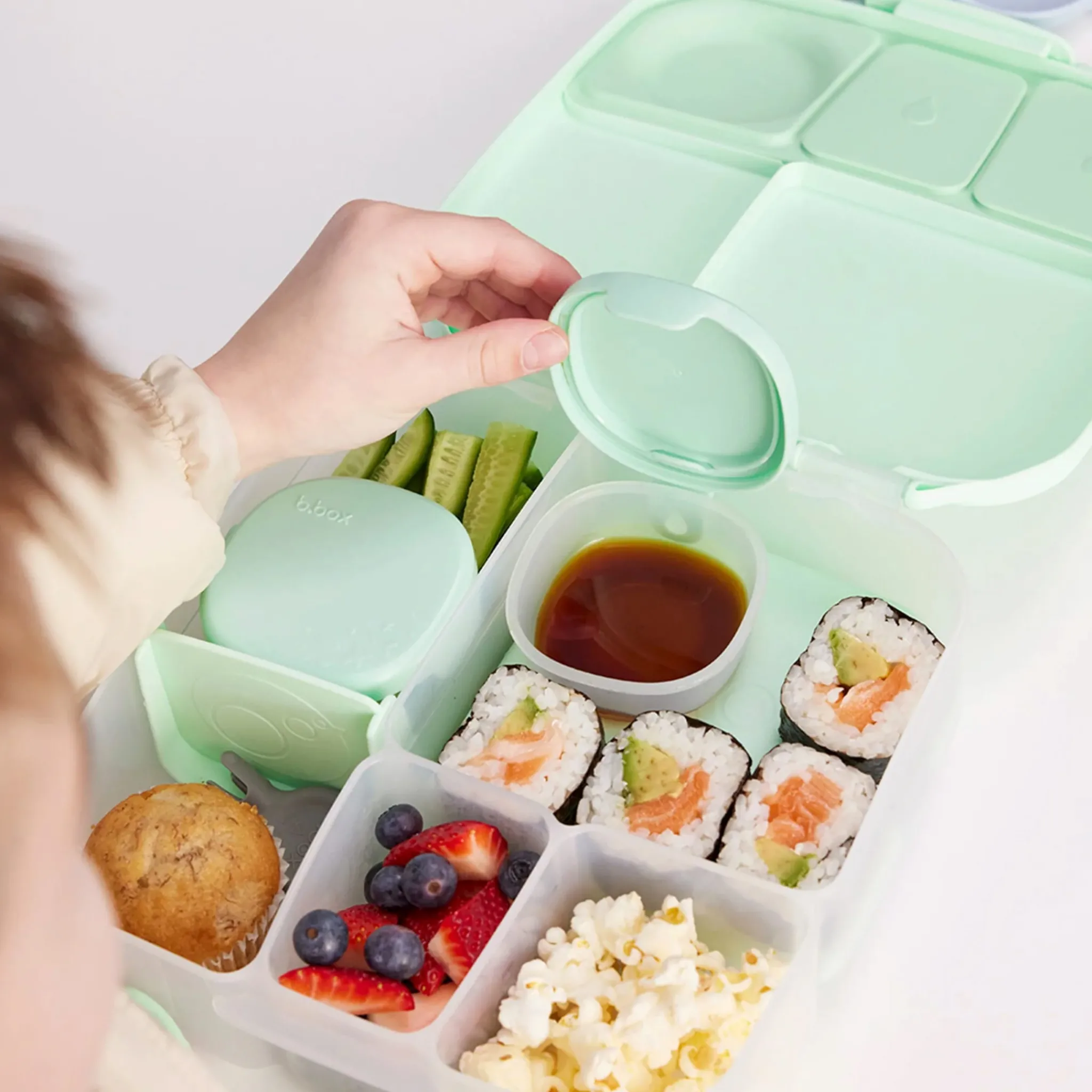 Kids B.Box Breastfeeding|Snack Bags & Containers>Snack Tubs - Forest
