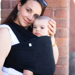 Chimparoo Snüg Baby Wrap In Mint Fiber - Black