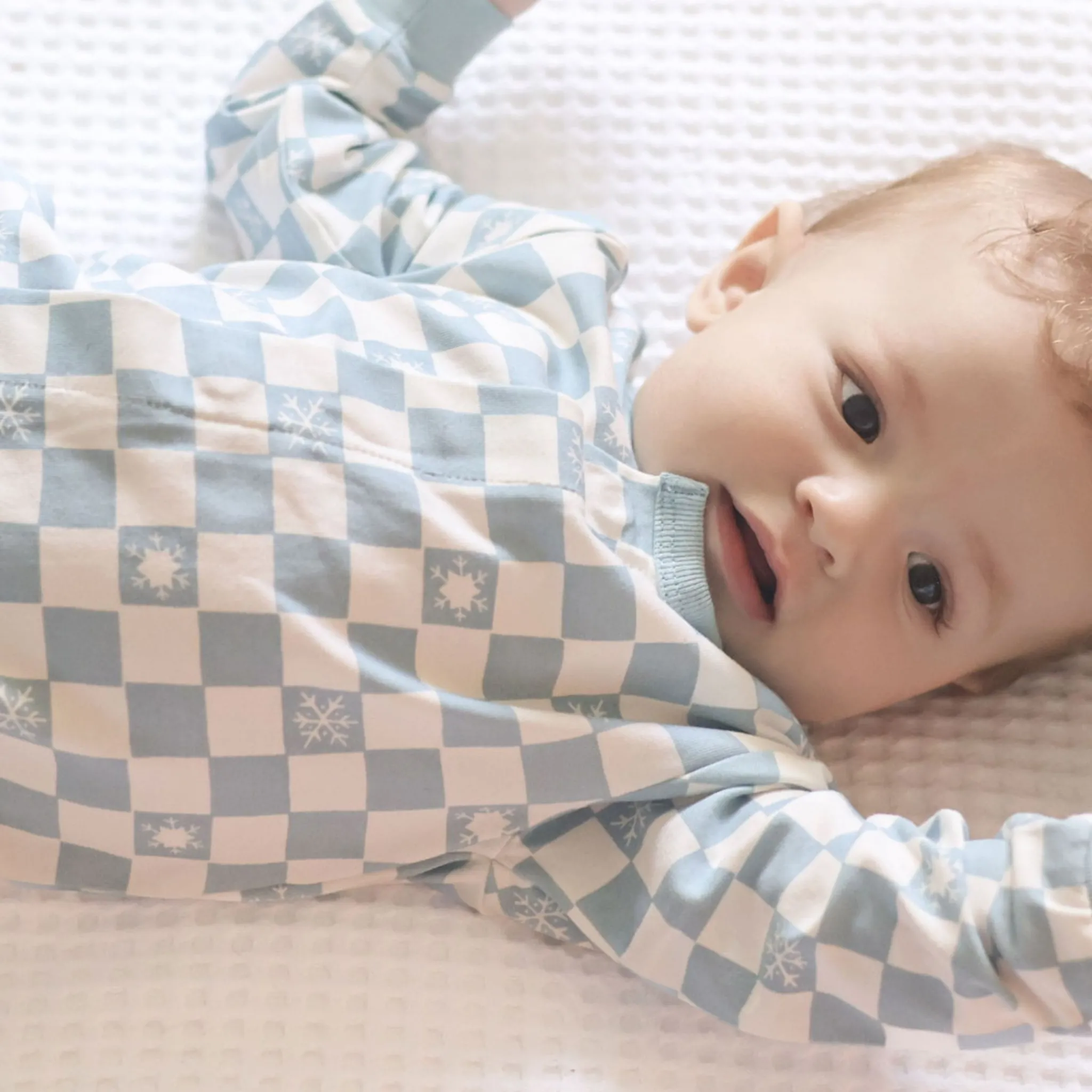 BOY Colle Colle Preemie Clothing|Pajamas>Snowflakes Magnetic Pajamas