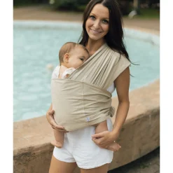 Chimparoo Snug Baby Wrap In Mint Fiber - Sand