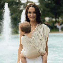 Chimparoo Snug Baby Wrap In Mint Fiber - Sand