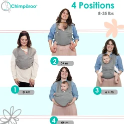 Chimparoo Snug Baby Wrap In Mint Fiber - Sand