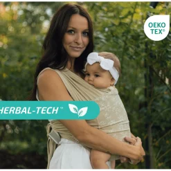 Chimparoo Snug Baby Wrap In Mint Fiber - Sand