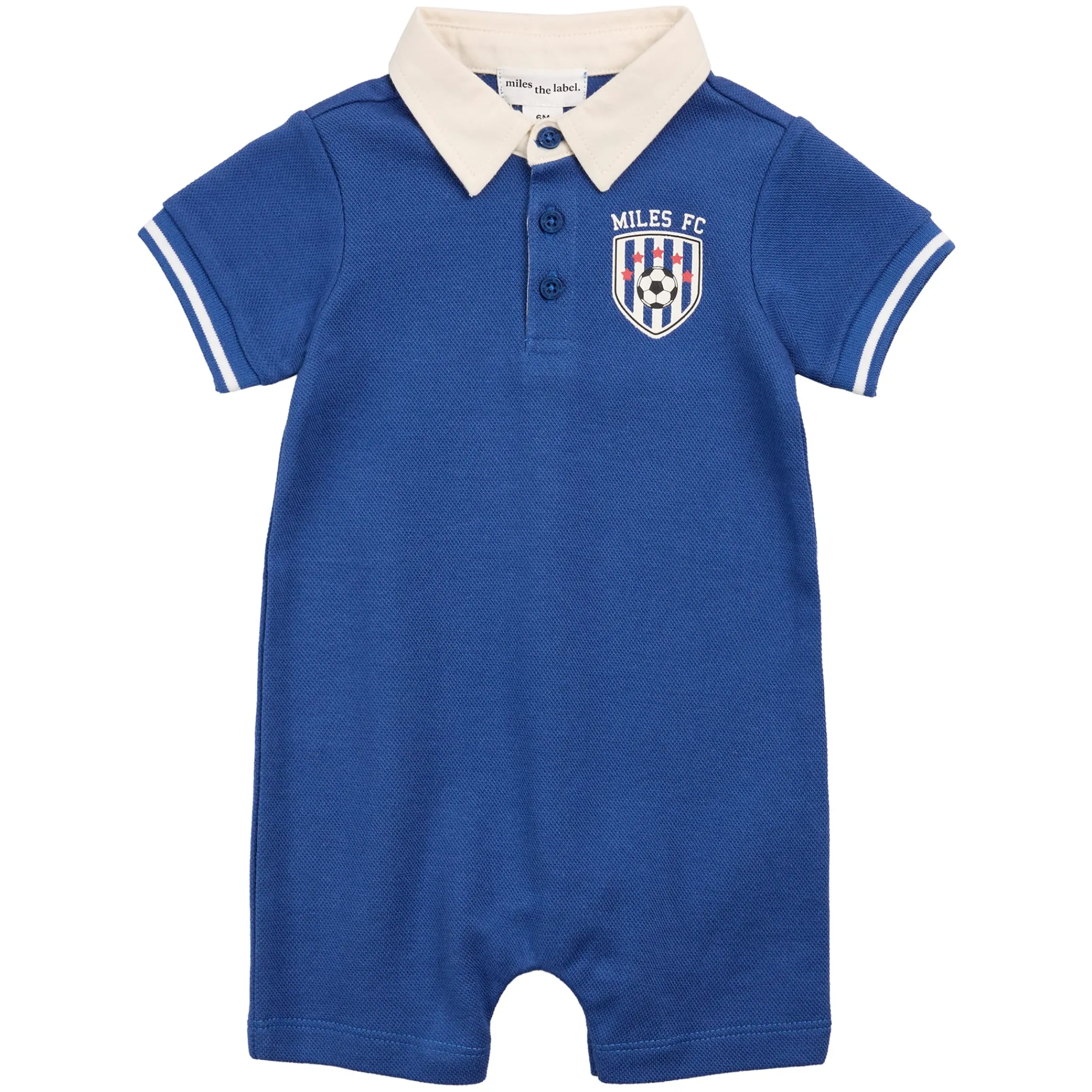 BOY Miles Soccer Romper 6-24m