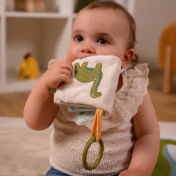 Little Big Friends Stroller & Car Seat Toys|Developmental Toys>Soft Baby Book - Dino